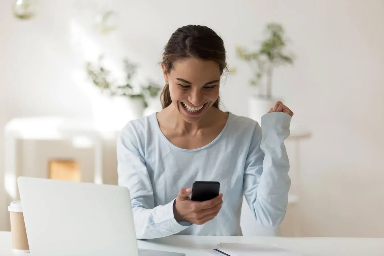 Tax Calculator woman happy with tax